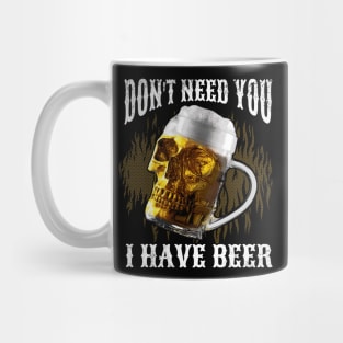 skeleton beer Mug